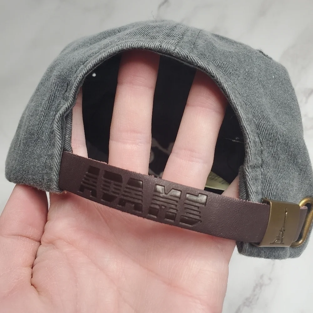 Adams Dog Mom Embroidered Grey Adjustable Baseball Hat One Size